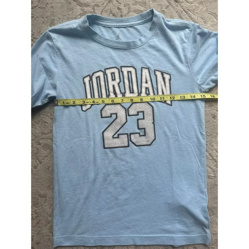 Michael Jordan #23 UNC Blue Tee Kids L / Adult XS - Picture 7 of 7